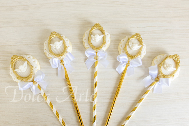 Pirulito de Chocolate Personalizado Batizado