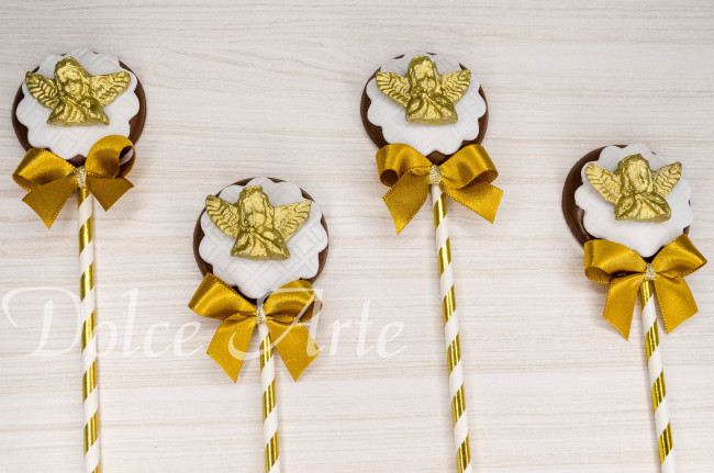 Pirulito de Chocolate Personalizado Batizado