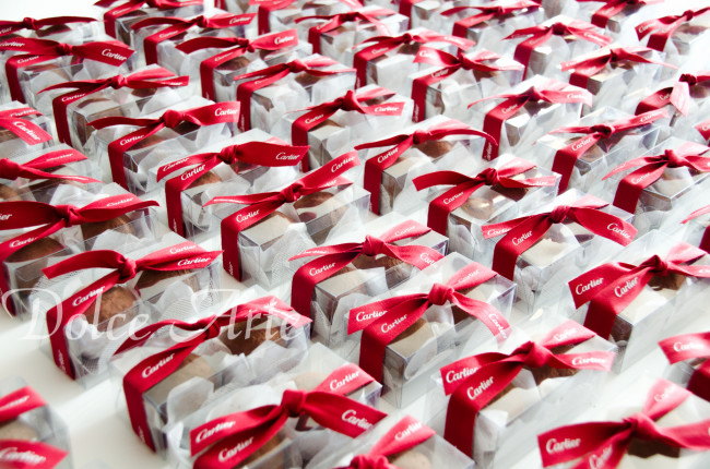 Caixa de acetato com 2 doces Corporativo