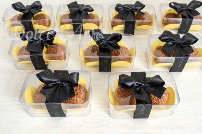 Caixa de acetato com 2 doces Corporativo