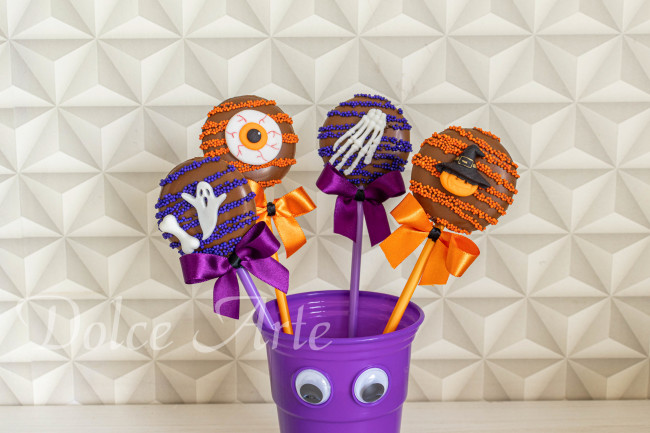 Pirulito de chocolate Halloween