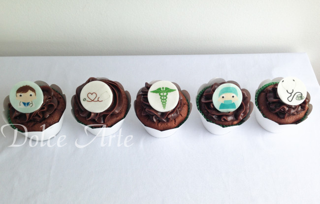 Cupcake decorado formatura