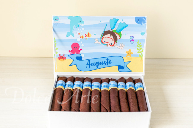 Caixa personalizada com 20 charutos