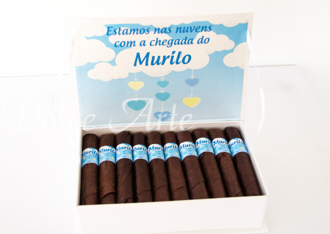 Caixa personalizada com 20 charutos