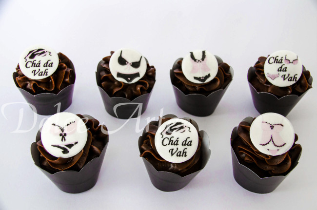 Cupcakes Decorados Chá de Lingerie