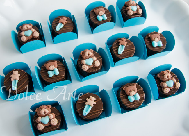 Doces decorados ursinho