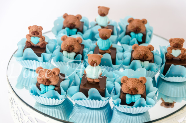 Doces decorados ursinho