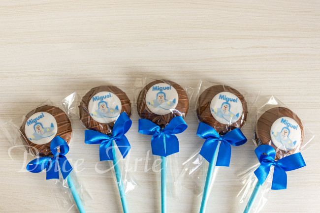 Pirulitos Decorados Urso Aviador