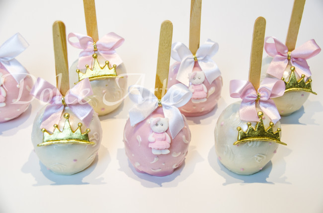 Maçã de chocolate Ursinha Coroa