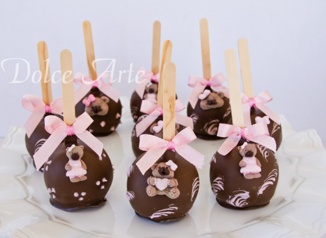 Maçã de chocolate Ursinha