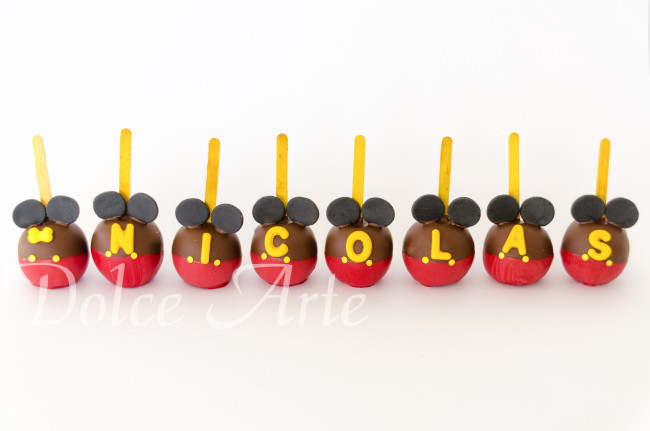 Maçãs de Chocolate Mickey