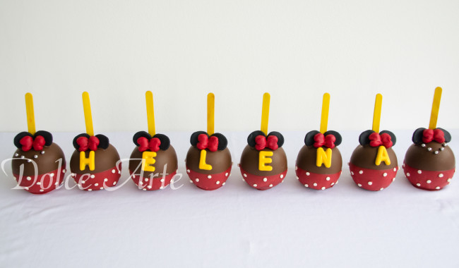 Maçãs de Chocolate Minnie