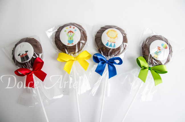 Pirulitos de Chocolate Pastilha Circo