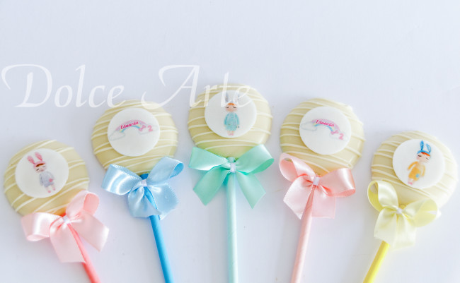 Pirulitos decorados Pastilha de açúcar Boneca Metoo