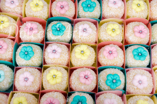 Doces decorados Jardim