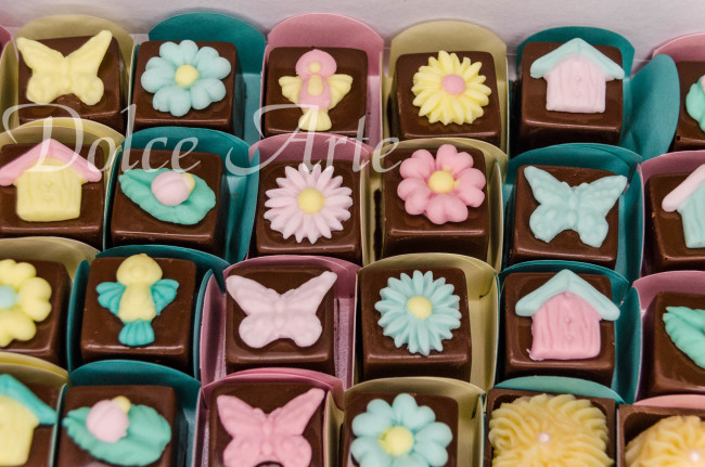 Doces decorados Jardim