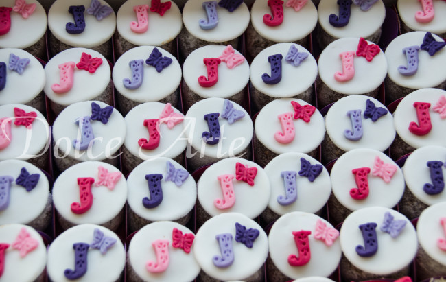 Doces decorados Jardim