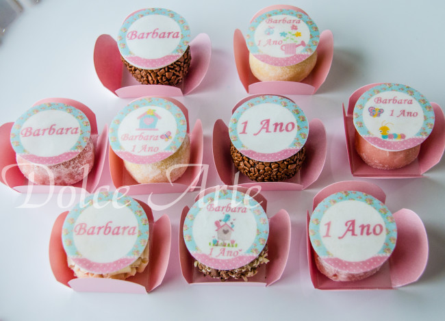 Doces decorados Jardim