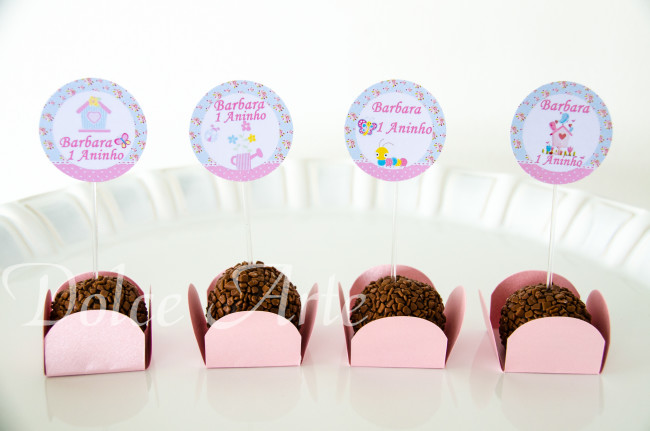 Doces decorados Jardim