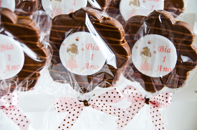 Pirulito de chocolate pastilha de açúcar Bailarina