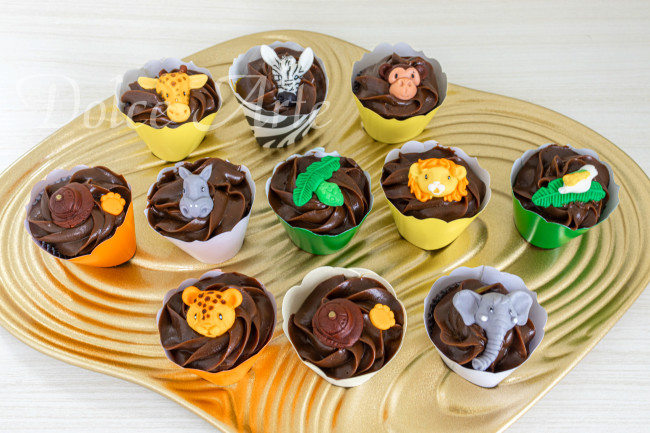 Pirulitos de chocolate Safari