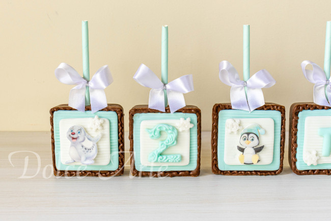 Pães de Mel no Palito Decorado