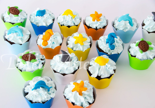 Cupcakes Fundo do Mar