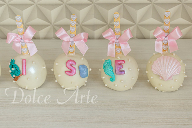 Maçãs de chocolate Sereia Fundo do Mar