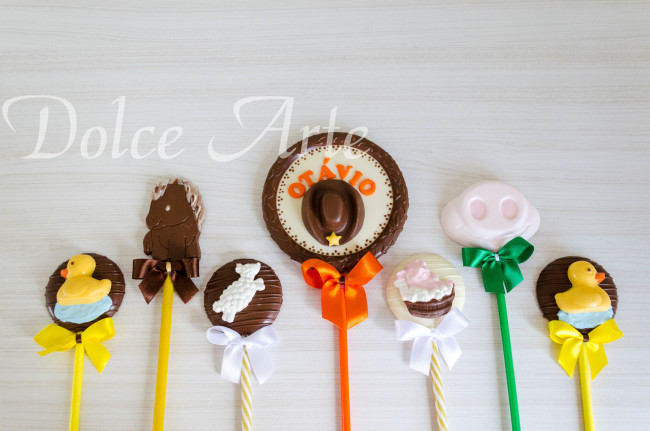 Pirulitos decorados Fazendinha