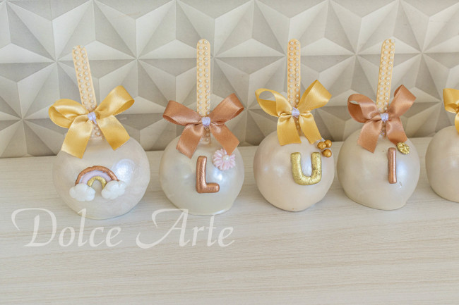 Maçãs de chocolate Arco Íris