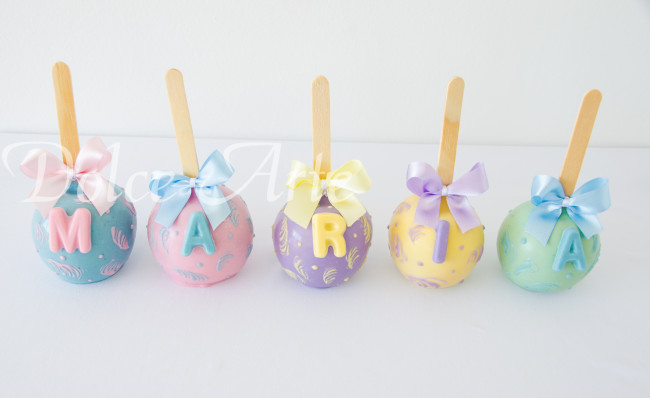 Maçãs de chocolate Arco Íris