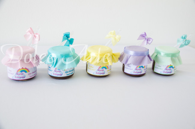 Potinho de brigadeiro Arco Íris