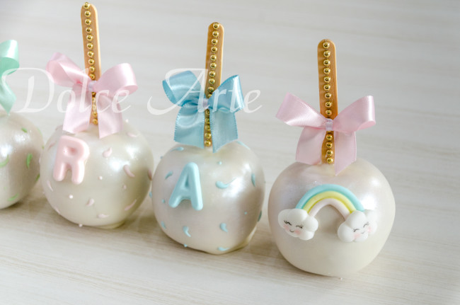 Maçãs de chocolate Unicórnio