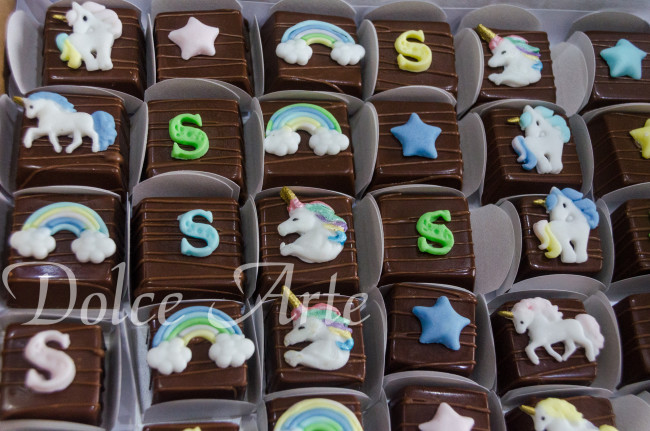 Doces decorados Unicórnio