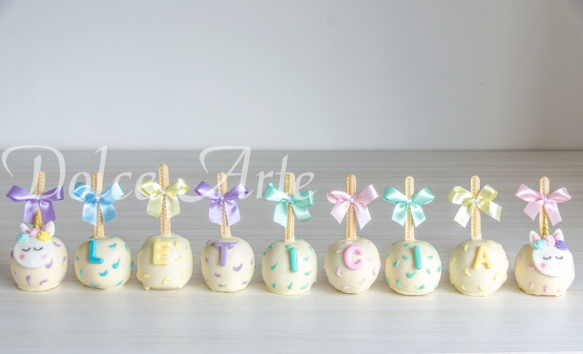 Maçãs de chocolate Unicórnio