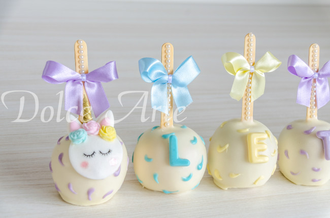 Maçãs de chocolate Unicórnio