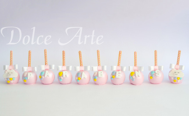 Maçãs de chocolate Chuva de Amor