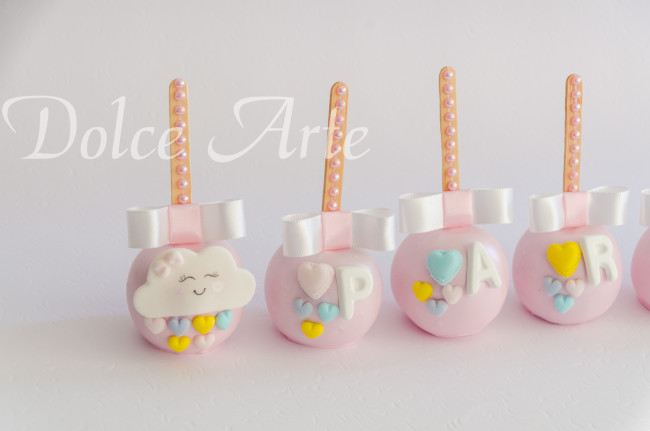 Maçãs de chocolate Chuva de Amor