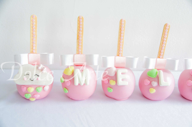 Maçãs de chocolate Chuva de Amor