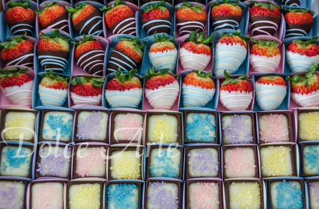 Doces decorados Chuva de Amor