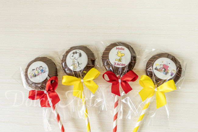 Pirulitos de Chocolate Snoopy
