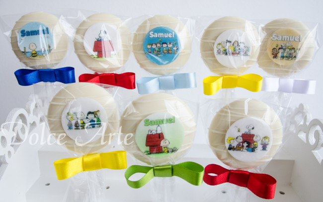 Pirulitos de Chocolate Snoopy