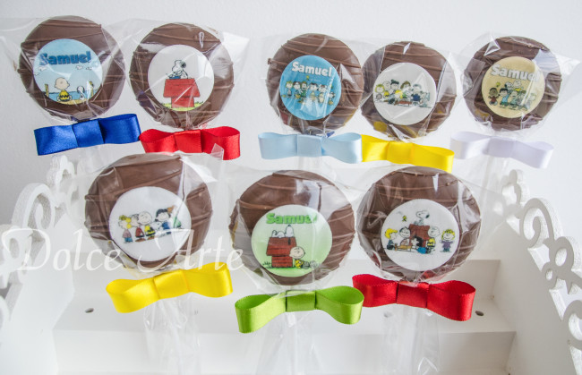 Pirulitos de Chocolate Snoopy