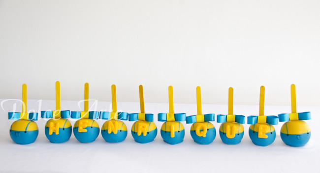 Maçã de chocolate Minions