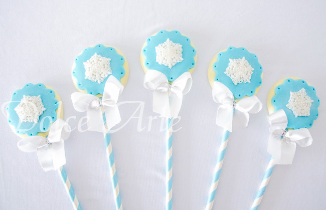 Pirulitos de chocolate Frozen