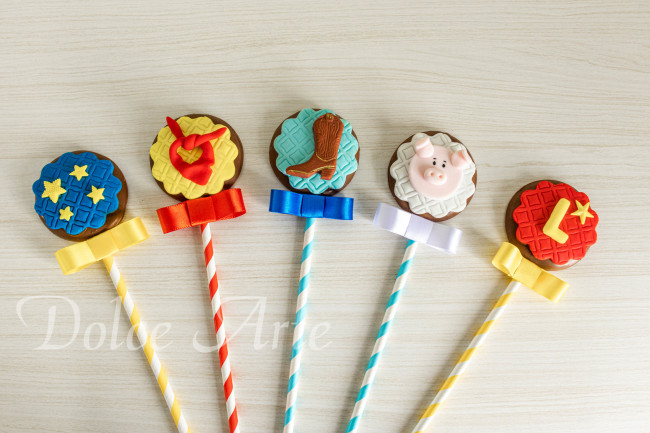 Pirulitos de Chocolate decorados Toy Story