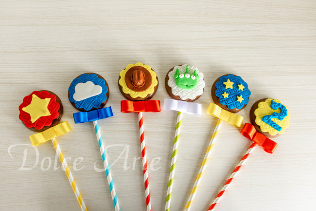 Pirulitos de Chocolate decorados Toy Story