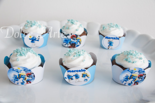 Cupcakes Smurfs