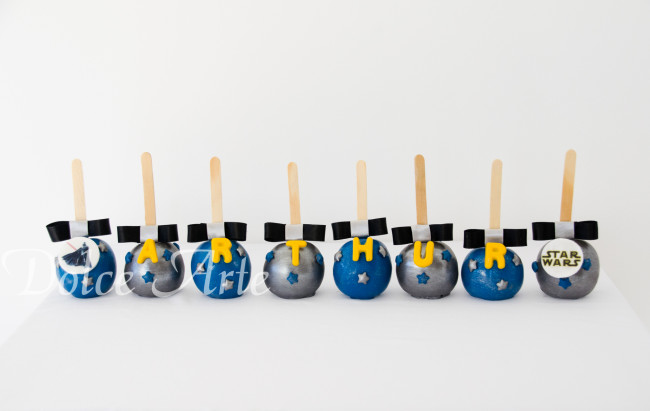 Maçãs de chocolate Star Wars