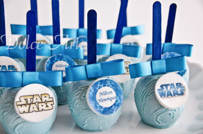 Maçãs de chocolate Star Wars